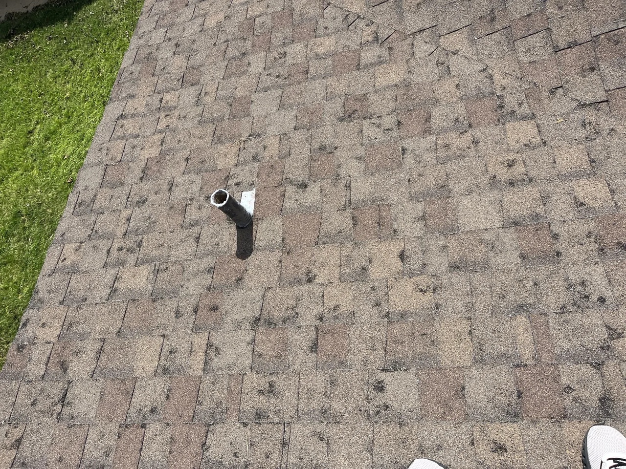 Amarillo home roof before hail damage repair - Insurance claim documentation - 5 Star Commercial Roofing