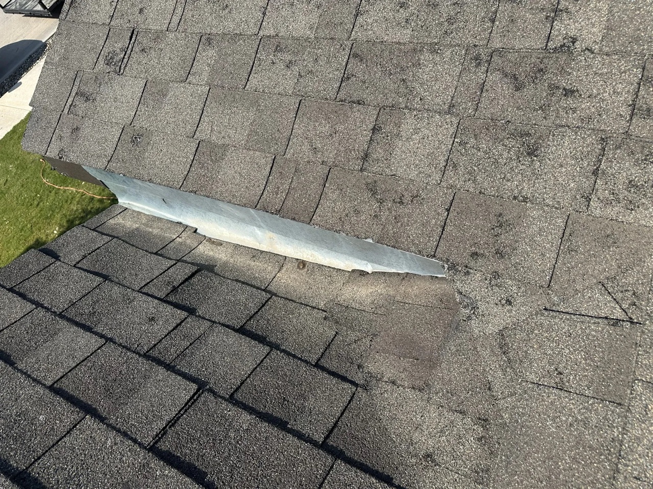 Roof damage documented for insurance claim processing in Midland, TX