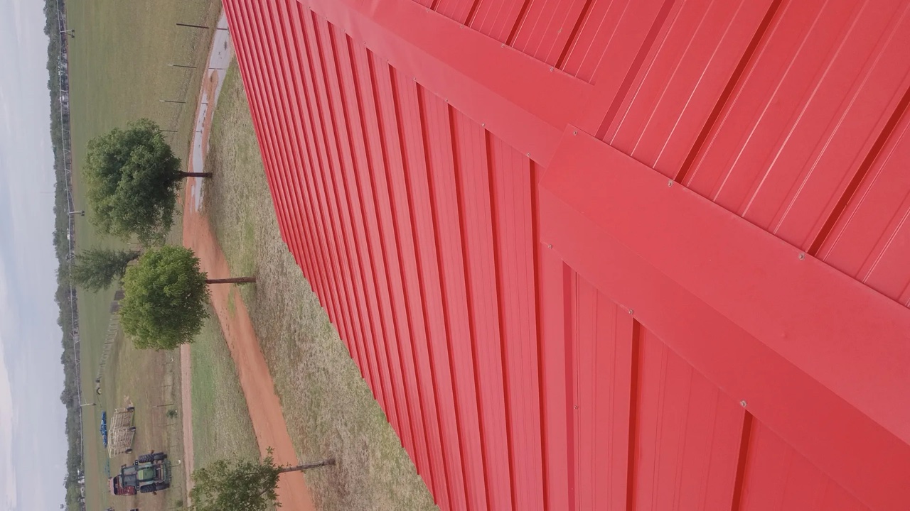 Completed r-panel metal roof in Memphis, TX by 5 Star Roofing