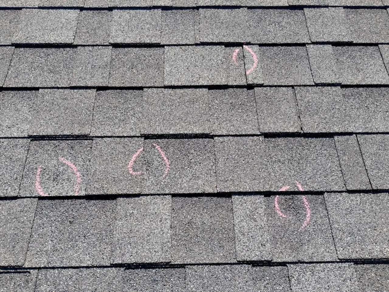 Class 4 impact-resistant asphalt shingles installed on Odessa home for hail protection